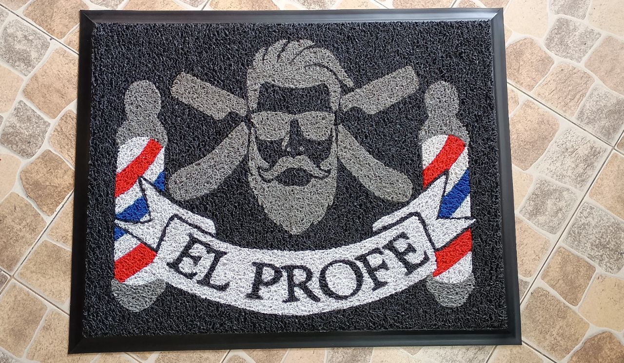Tapete personalizado Barbería El Profe — Barberías & Belleza