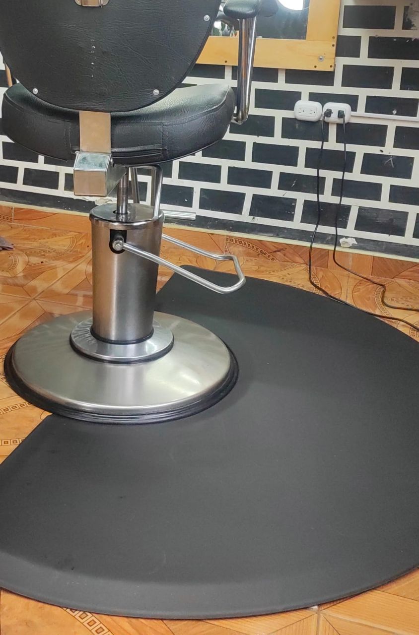 Tapete personalizado Tapete redondo para silla — Barberías & Belleza
