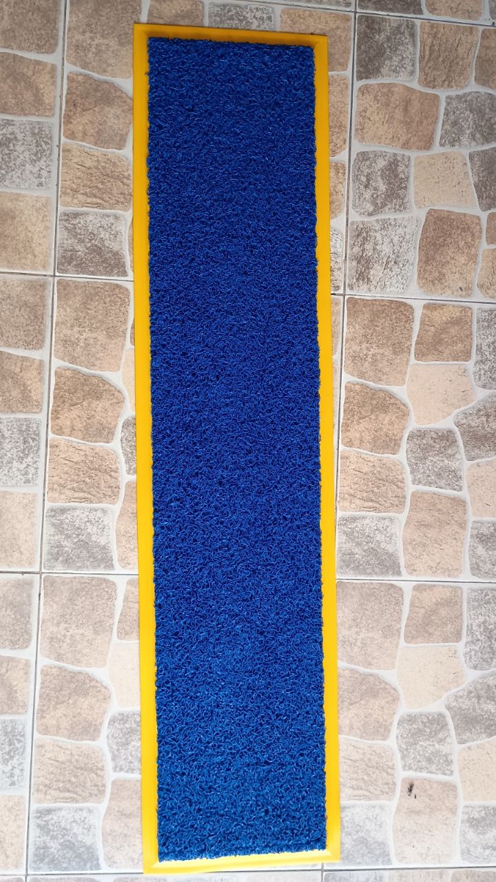 Tapete personalizado Peldaño azul y amarillo — Conjuntos & Apartamentos